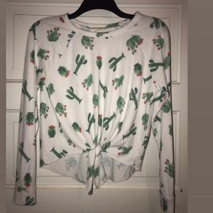 Cactus crop top size s inspired heart